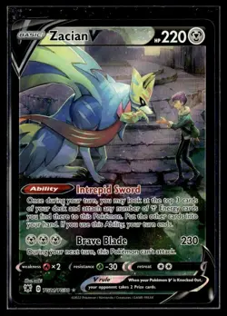 2022 Astral Radiance Trainer Gallery Holo Zacian V Ultra Rare #TG21/TG30 - Image 1