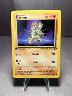 Pokemon TCG Machop Team Rocket 59 Regular 1st Edition Common - Image 1