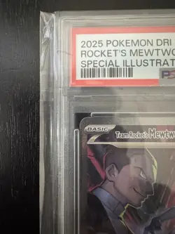 Pokemon Team Rockets Mewtwo Ex Destined Rivals SIR 231/182 PSA 7 - Image 3