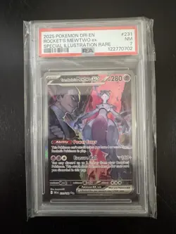 Pokemon Team Rockets Mewtwo Ex Destined Rivals SIR 231/182 PSA 7 - Image 5