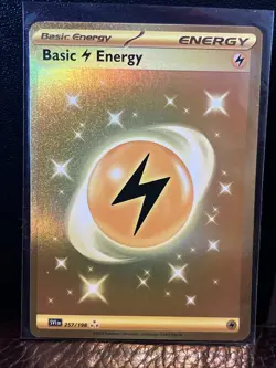Pokemon TCG Lightning Energy - 257/198 - Gold Secret Rare *NEAR MINT* - Image 1
