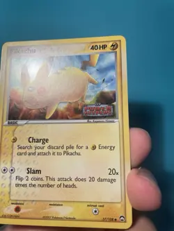 Pokemon TCG Pikachu EX Power Keepers 57/108 Reverse Holo Common - Image 2