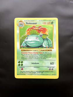 Pokemon TCG Venusaur Base Set 15/102 Holo Shadowless Holo Rare - Image 1