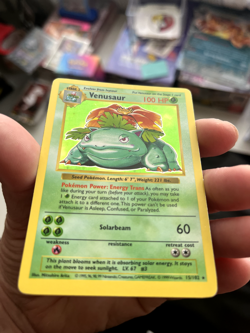 Pokemon TCG Venusaur Base Set 15/102 Holo Shadowless Holo Rare - Image 3