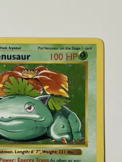 Pokemon TCG Venusaur Base Set 15/102 Holo Shadowless Holo Rare - Image 5