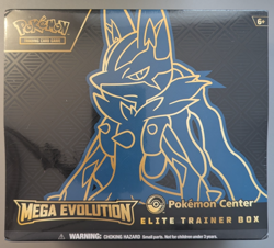 Pokemon TCG Mega Evolutions Lucario Pokemon Center Elite Trainer Box Sealed - Image 1