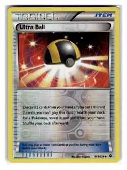 Ultra Ball Uncommon Item Reverse Holo XY - Fates Collide #113/124 [NM] Pokemon T - Image 1