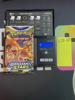 22.25g VERY HEAVY Brilliant Stars Pokemon Sealed Booster Pack New - Image 1