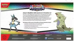 2x Pokemon Prismatic Evolutions Lucario EX and Tyranitar EX Premium Collection - Image 2