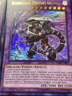 3x Borreload Furious Dragon | SDRR-EN042 | Ultra Rares | NM | 1st Ed | YuGiOh! - Image 4