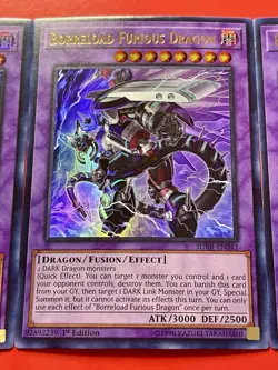 3x Borreload Furious Dragon | SDRR-EN042 | Ultra Rares | NM | 1st Ed | YuGiOh! - Image 5