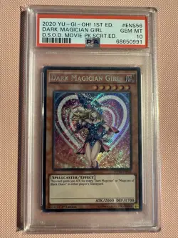 Yu-Gi-Oh Dark Magician Girl MVP1-ENS56 Secret Rare PSA10 - Image 1