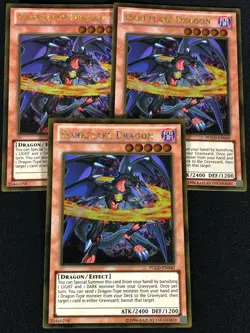 Yugioh Darkflare Dragon PGLD-EN040 Gold x3 (NM) - Image 1