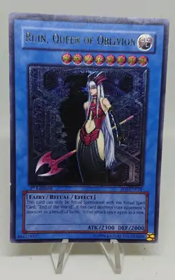 Yu-Gi-Oh Ruin, Queen of Oblivion SOI-EN034 - Ultimate Rare 1st Edition - Image 1