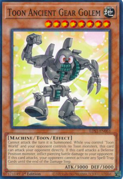 1X NM Toon Ancient Gear Golem - LDS1-EN063 - Common 1st Edition yugioh - Image 1