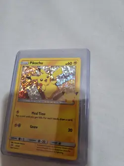 Pokemon Pikachu 25/25 - Holo 25th Anniversary Mcdonalds Promo Card - Image 1