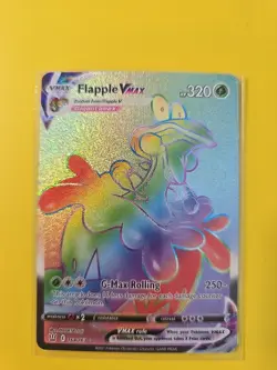 Flapple VMAX 164/163 Sword & Shield Battle Styles Rainbow Rare Pokemon Card - Image 1