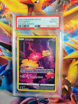 Pokemon Comfey Full Art Crown Zenith GG14 Graded Card PSA 10 - Image 1