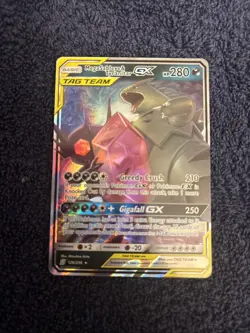 Pokemon Mega Sableye Tyranitar Tag Team GX 126/236 Holo Card Unified Minds - Image 1