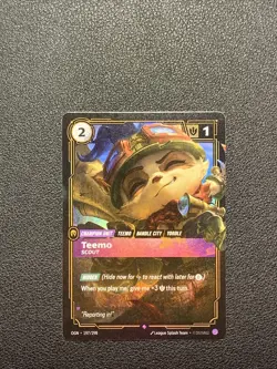Riftbound Teemo TCG Card 197 League of Legends English Pack Fresh! - Image 1