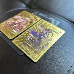 Pokemon Urshifu VMax Single Strike & Urshifu Vmax Rapid Gold Foil Fan Art Card - Image 3