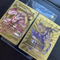 Pokemon Urshifu VMax Single Strike & Urshifu Vmax Rapid Gold Foil Fan Art Card - Image 4