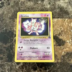Mewtwo 3 WOTC Promos Black Star Promo Pokemon Card LP - Image 1