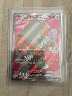 Pokemon Bloodmoon Ursaluna EX Twilight Masquerade Card TCG 202/167 NM - Image 1