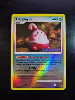 Happiny 52/123 Pokemon Diamond & Pearl Burger King Promo Reverse Holo Card MP 2 - Image 1