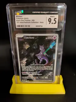 CGC 9.5 Mint+ Mewtwo 052 Promo 2023 151 Black Star Promos Pokemon Card psa #52 - Image 1