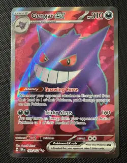 Pokemon Gengar EX Temporal Forces Ultra Rare Holo Card 193/162 - Image 1
