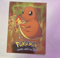 Charmander #04 Holo Topps TV Animation Black Label Pokemon Card - LP - Image 1