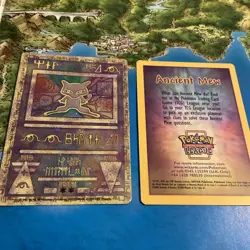 Pokemon TCG Ancient Mew, Heavy Play DENT plus card see photos please READ - Image 1