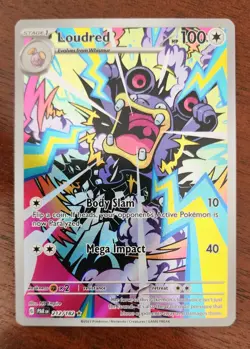 Loudred 212/182 SV04: Paradox Rift Holo Pokemon card FRESH NEW Awesome art - Image 1