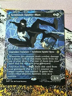 MTG - Symbiote Spider-Man - Borderless - SPM 217 - Non Foil - NM - Image 5
