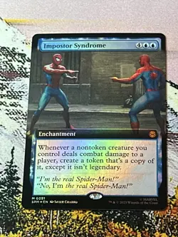 Impostor Syndrome * Extended Art FOIL * - MTG SPM Marvel's Spider Man - NM/MINT - Image 1