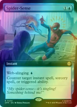 MTG - Spider-Sense - Extended - SPM 254 - FOIL - NM - Image 1