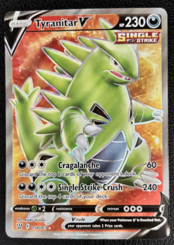 Tyranitar v 154/163 Ultra Rare Battle Styles Pokemon TCG - NM! - Image 1