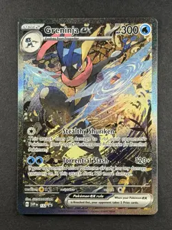 Pokemon TCG Greninja EX SVP 132 SHROUDED FABLE SIR PROMO SPECIAL ILLUSTRATION - Image 1