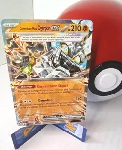 Pokemon Cornerstone Mask Ogerpon ex 112/167 TWM Twilight Masquerade NM - Image 1