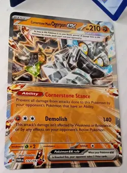 Pokemon Cornerstone Mask Ogerpon ex 112/167 TWM Twilight Masquerade NM - Image 2