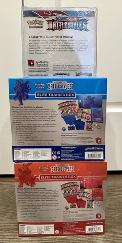 Bundle Pokemon TCG Battle Styles BOOSTER BOX & 2x ETB LOT New Sealed Listing #4 - Image 2