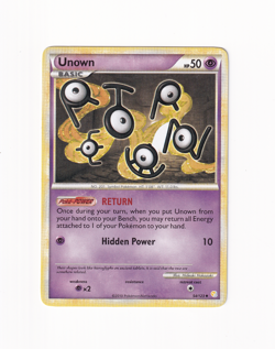 Unown 54/123 HeartGold & SoulSilver HGSS Regular 2010 Pokemon Light Played LP - Image 1