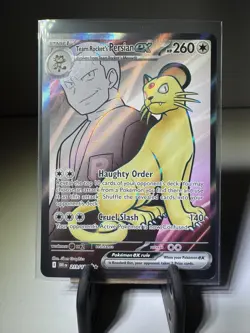 Pokemon TCG-Team Rockets Persian EX 219/182-Ultra Rare-SV10: Destined Rivals - Image 1