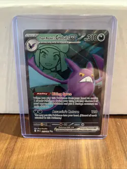 Pokemon Team Rockets Crobat EX 217/182 Ultra Rare Full Art Near Mint Condition - Image 1
