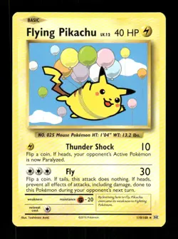 Pokemon XY - Evolutions #110/108 Flying Pikachu Secret Rare - Image 1