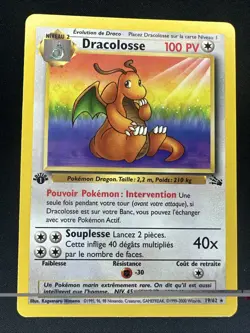 Pokemon TCG Dragonite 19/62 Fossil 1st Edition Non Holo Rare, LP/MP - Image 1