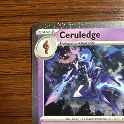 Ceruledge Rare Holo Card 098/193 Sv02: Paldea Evolved Pokemon TCG - Image 2