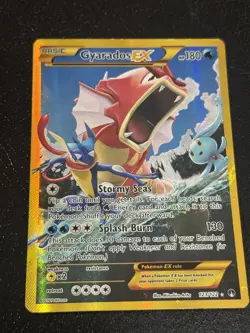 Gyarados EX 123/122 XY BREAKpoint 2016 Secret Holo Rare SHINY Pokemon Card TCG I - Image 1
