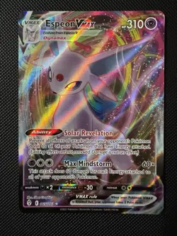 Pokemon TCG Espeon VMAX Card 65/203 Evolving Skies Ultra Rare - Image 1